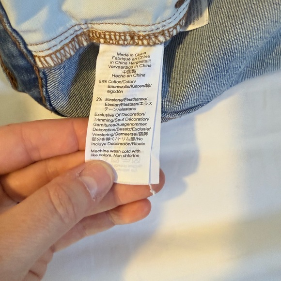 Madewell high rise mid-length denim shorts, size 32 - Picture 4 of 4